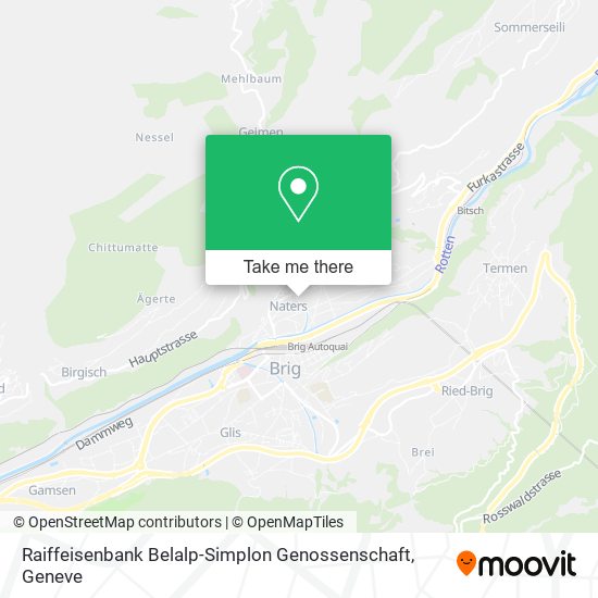 Raiffeisenbank Belalp-Simplon Genossenschaft map