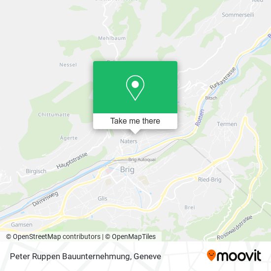 Peter Ruppen Bauunternehmung map