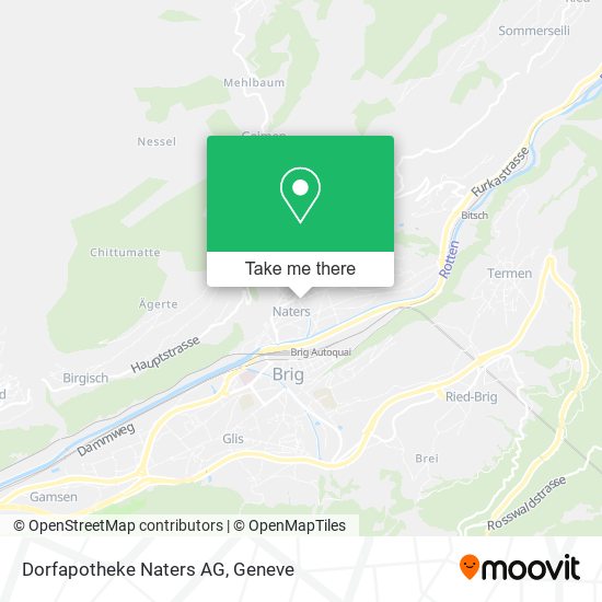 Dorfapotheke Naters AG map