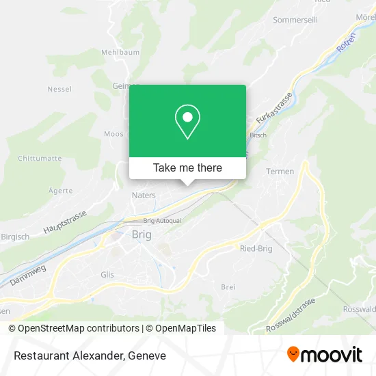 Restaurant Alexander map