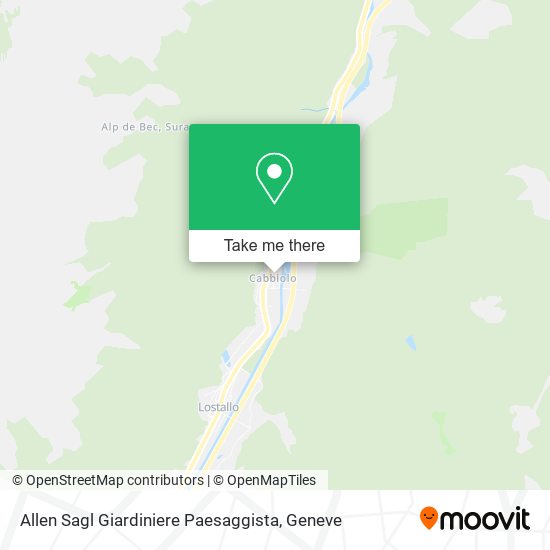 Allen Sagl Giardiniere Paesaggista map