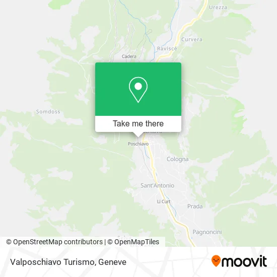 Valposchiavo Turismo map