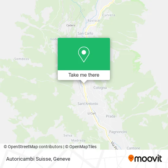 Autoricambi Suisse map