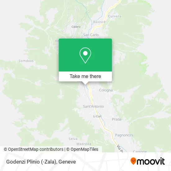 Godenzi Plinio (-Zala) map