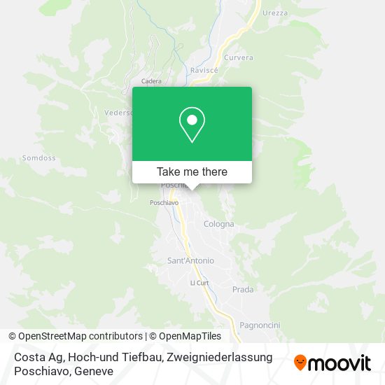 Costa Ag, Hoch-und Tiefbau, Zweigniederlassung Poschiavo map