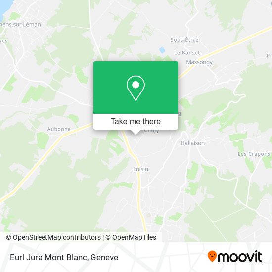 Eurl Jura Mont Blanc map