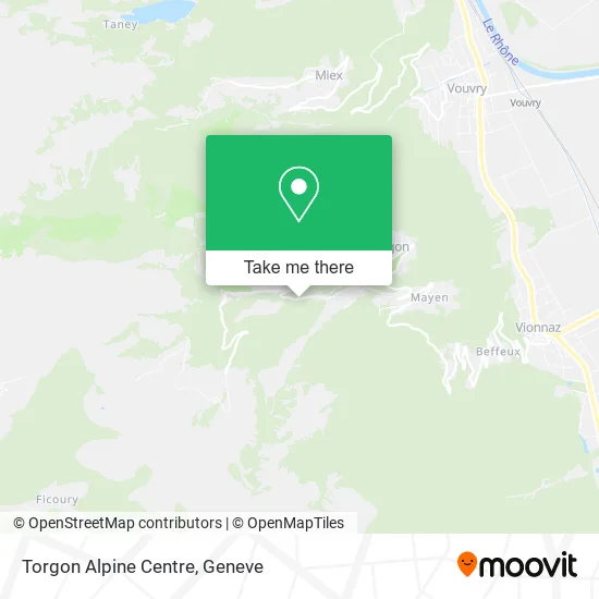 Torgon Alpine Centre map