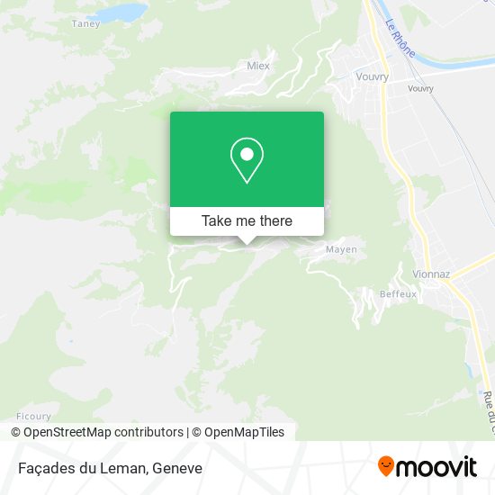 Façades du Leman map