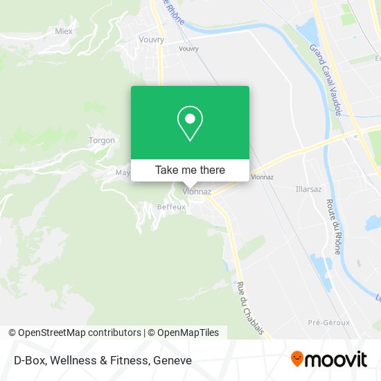 D-Box, Wellness & Fitness map