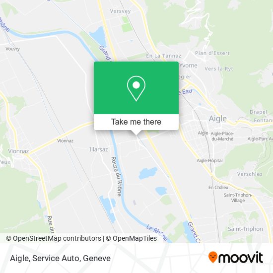 Aigle, Service Auto map