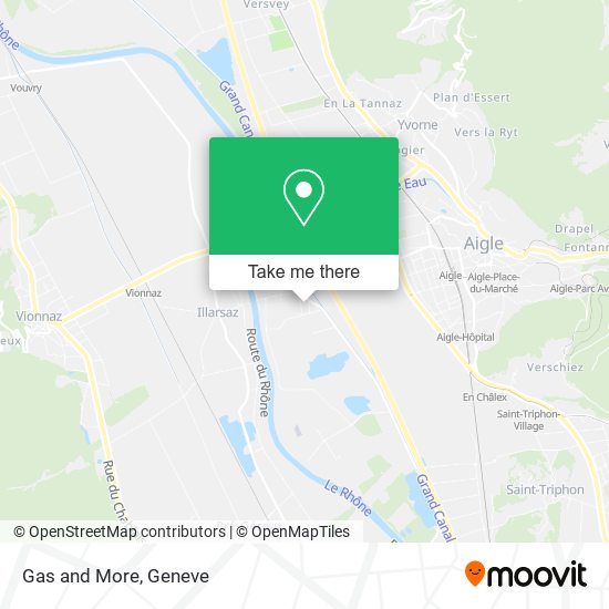 Gas and More map