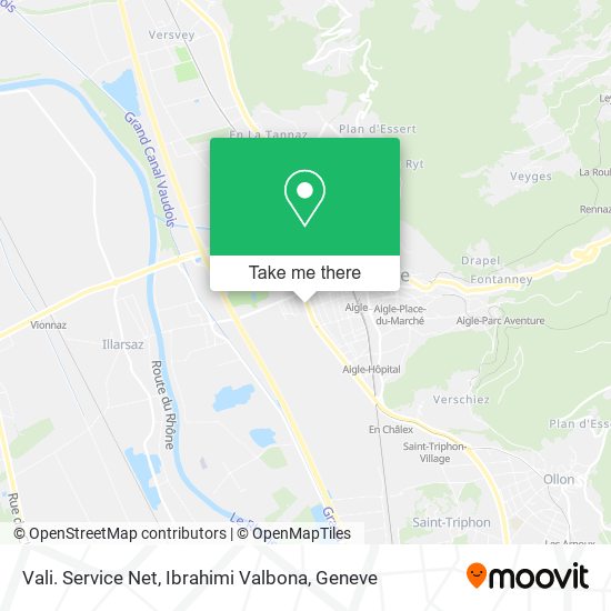 Vali. Service Net, Ibrahimi Valbona map