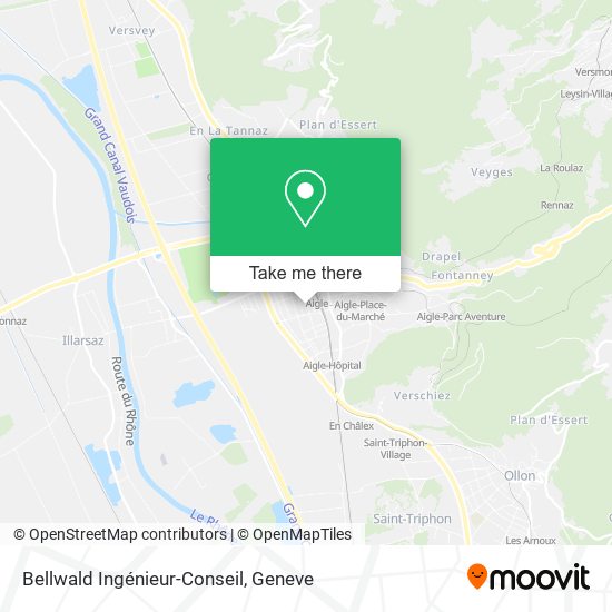 Bellwald Ingénieur-Conseil map
