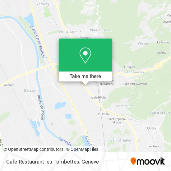 Café-Restaurant les Tombettes map