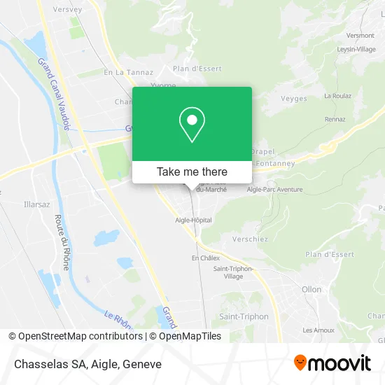 Chasselas SA, Aigle map