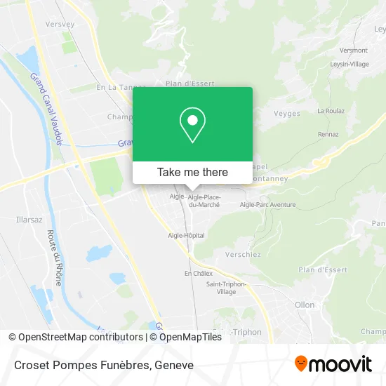 Croset Pompes Funèbres map