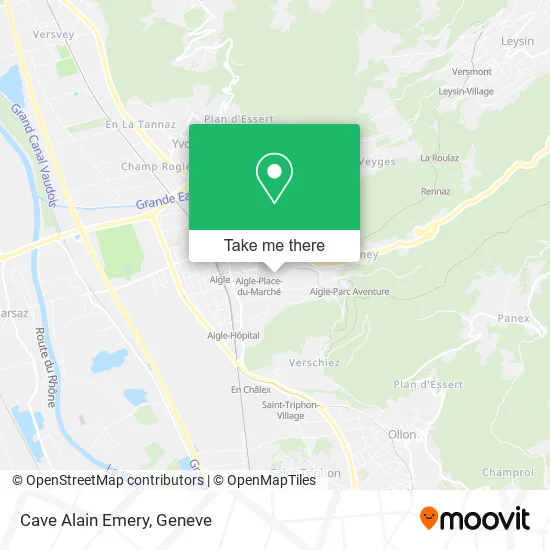 Cave Alain Emery map