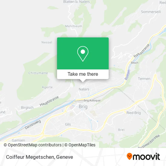 Coiffeur Megetschen map