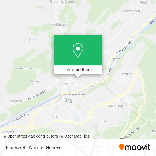 Feuerwehr Naters map