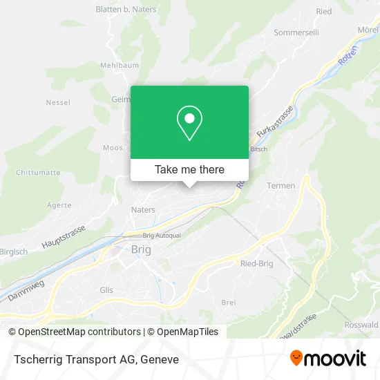Tscherrig Transport AG map
