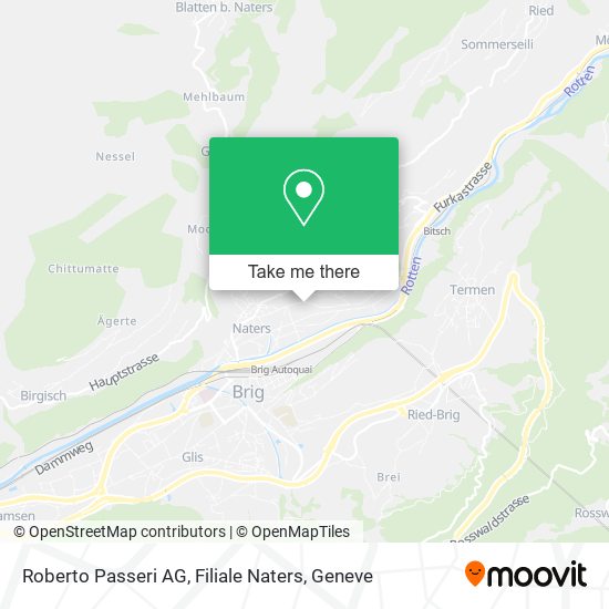 Roberto Passeri AG, Filiale Naters map