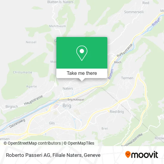 Roberto Passeri AG, Filiale Naters map