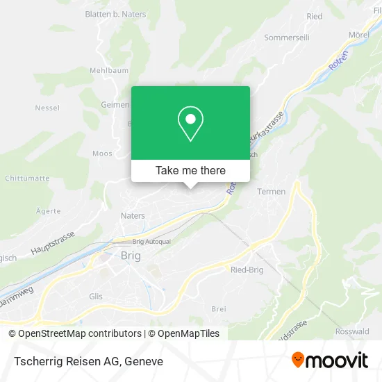 Tscherrig Reisen AG map