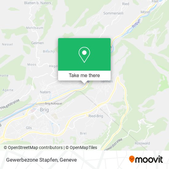 Gewerbezone Stapfen map