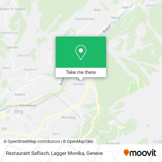 Restaurant Saflisch, Lagger Monika map