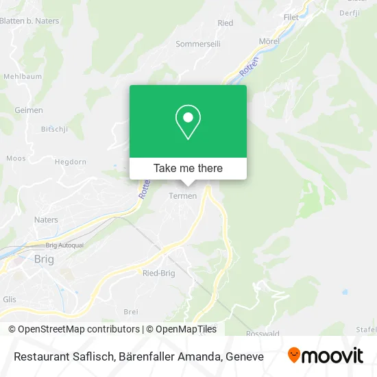 Restaurant Saflisch, Bärenfaller Amanda map