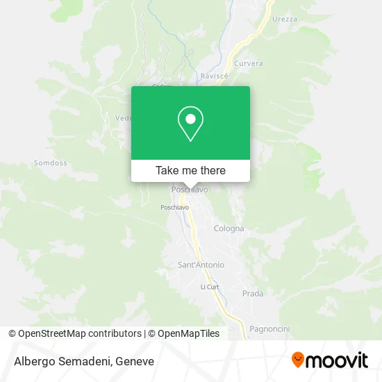 Albergo Semadeni map