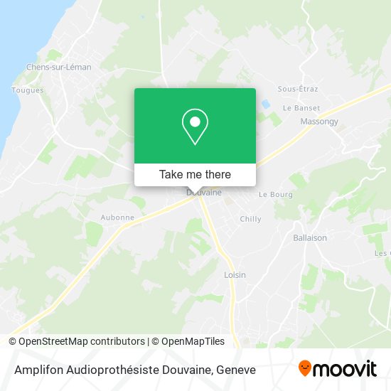 Amplifon Audioprothésiste Douvaine map