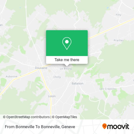 From Bonneville To Bonneville Karte