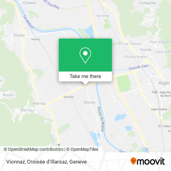 Vionnaz, Croisée d'Illarsaz map