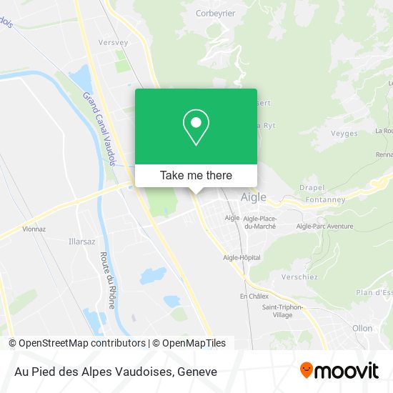 Au Pied des Alpes Vaudoises map
