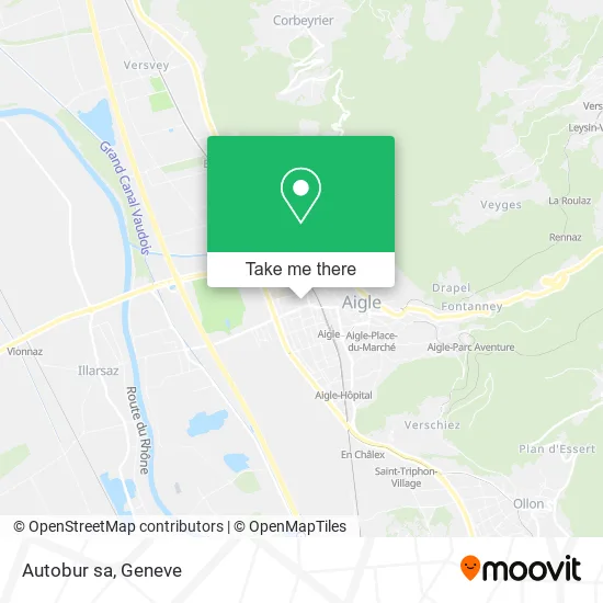 Autobur sa map