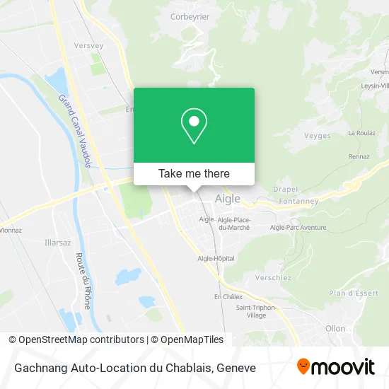 Gachnang Auto-Location du Chablais map
