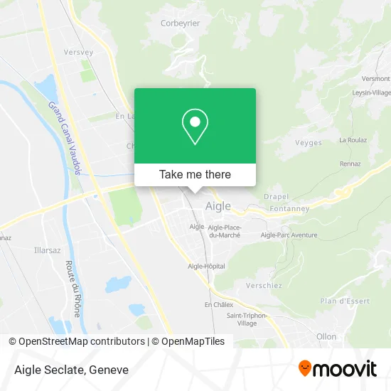 Aigle Seclate map