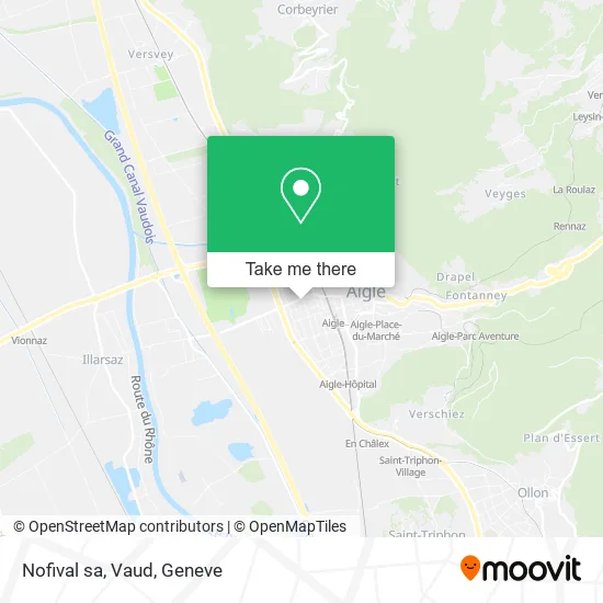 Nofival sa, Vaud map