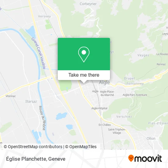 Église Planchette map