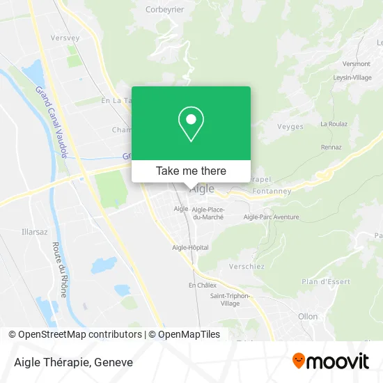 Aigle Thérapie map