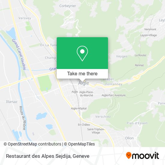 Restaurant des Alpes Sejdija map