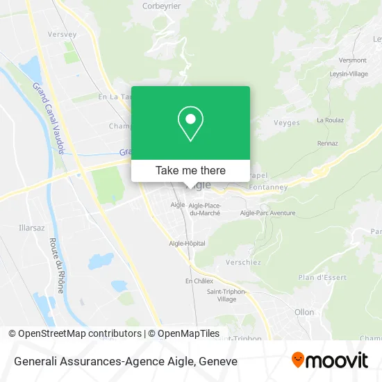 Generali Assurances-Agence Aigle map