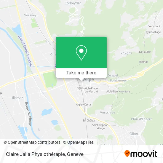 Claire Jalla Physiothérapie map