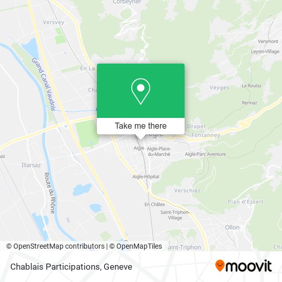 Chablais Participations map