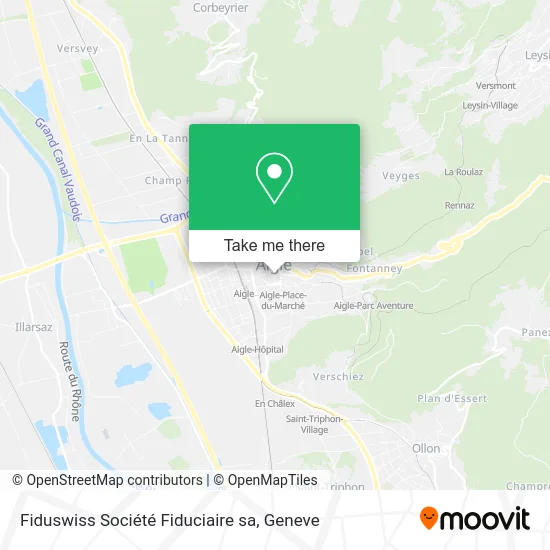 Fiduswiss Société Fiduciaire sa map