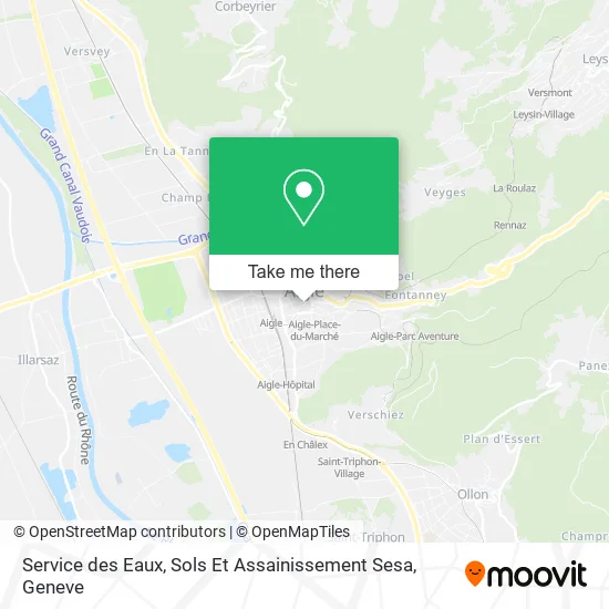 Service des Eaux, Sols Et Assainissement Sesa map