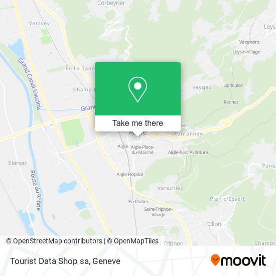 Tourist Data Shop sa map