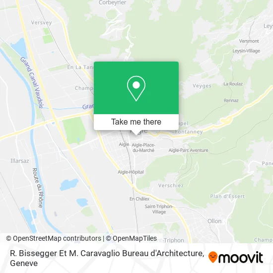 R. Bissegger Et M. Caravaglio Bureau d'Architecture map