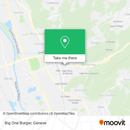 Big One Burger map